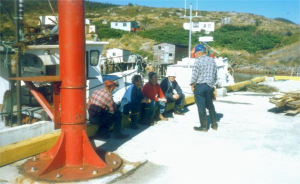 630: Red Island. On the government wharf. (1994) [courtesy of Pius Mulrooney]